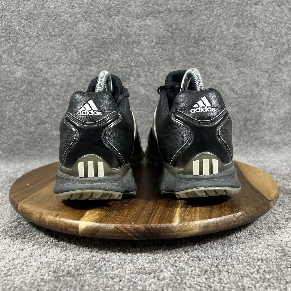 Adidas 737855 Men's Size 8.5 Black Powerband Chassis Spiked Golf Shoes Used